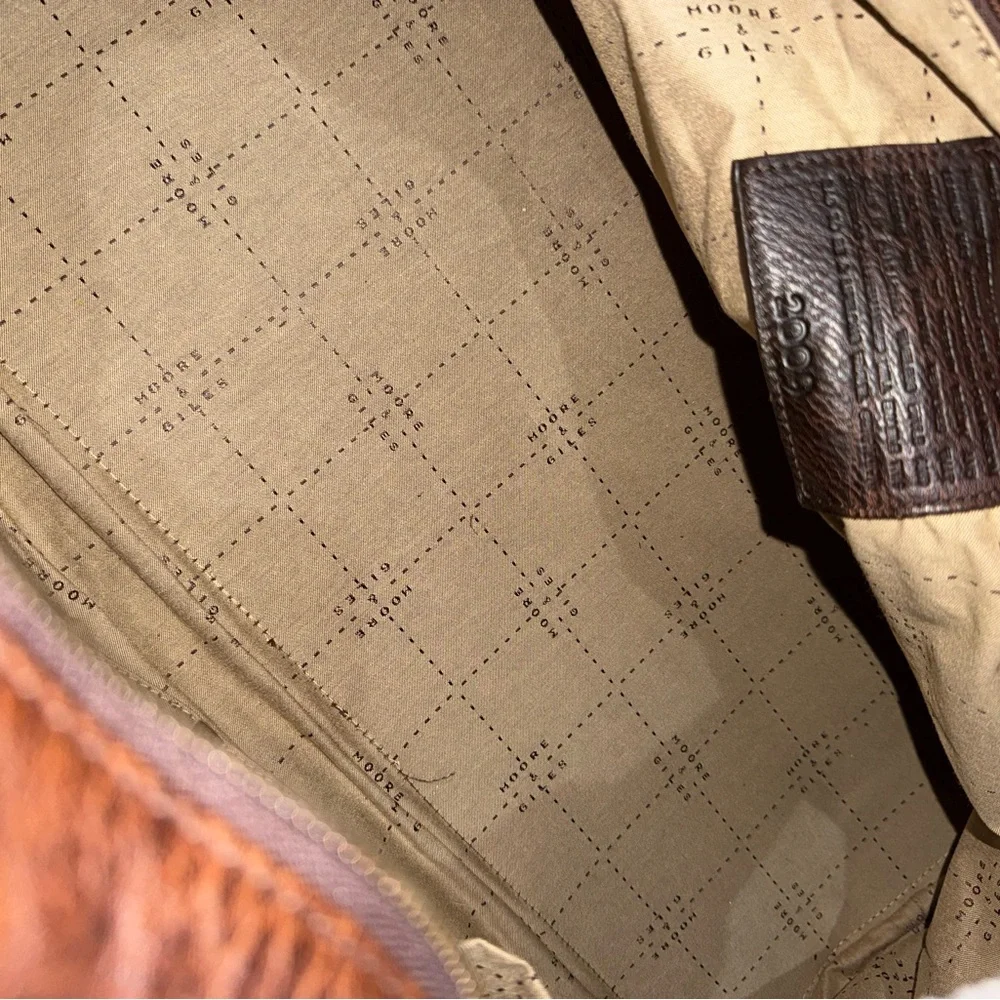MOORE & GILES BENEDICT WEEKEND BAG IN‎ AMERICAN BISON 23x11x11”